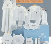 Regalo de luna llena para bebé, ropa para bebé, caja de regalo para recién nacido, conjunto de 18 piezas, ropa para bebé recién nacido, algodón peinado