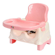 Color: Rosa - Silla universal plegable multifuncional con respaldo alto y asiento portátil para el hogar