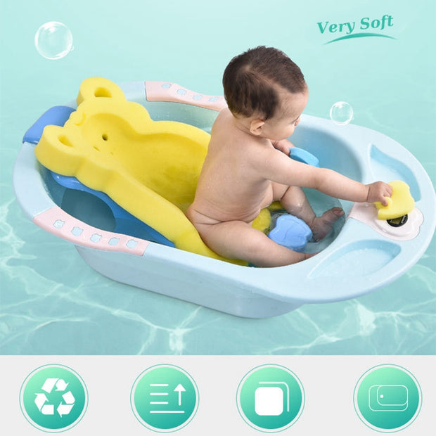 Babyparty-Badewannenauflage, rutschfeste Badewannensitz-Stützmatte, Sicherheits-Badematte für Neugeborene