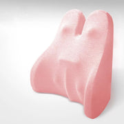 Color: Pink - Ledou Waist Cushion Office Lumbar Memory Foam Pillow Lumbar Pillow For Pregnant Women