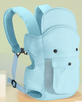 Farbe: Blau, Stil: Verbesserte Version – Vorder- und Rückseite, doppelt verwendbarer, multifunktionaler, leichter Taillenhocker für Ausflüge, einfache Babytrage