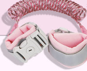 Size: 2M, Color: Pink - Anti Lost Wrist Link Add Key Lock Toddler Leash Baby Walker Safety Belt Wristband Walking Strap Rope Adjustable Harness