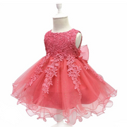 Baby boy dress baby hundred days old photography costume lace big red princess dress