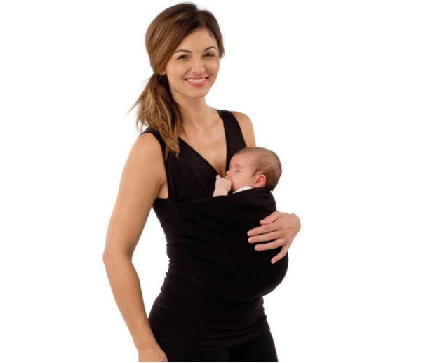 estilo: Mam Black, Tamaño: 4XL - Tela para camiseta de bebé Mom Carrier