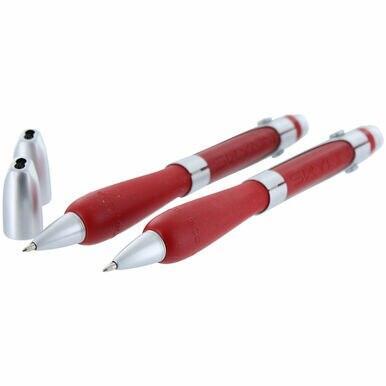 Paquete de 2 bolígrafos ergonómicos Rotring Skynn con agarre cómodo - Rojo cálido