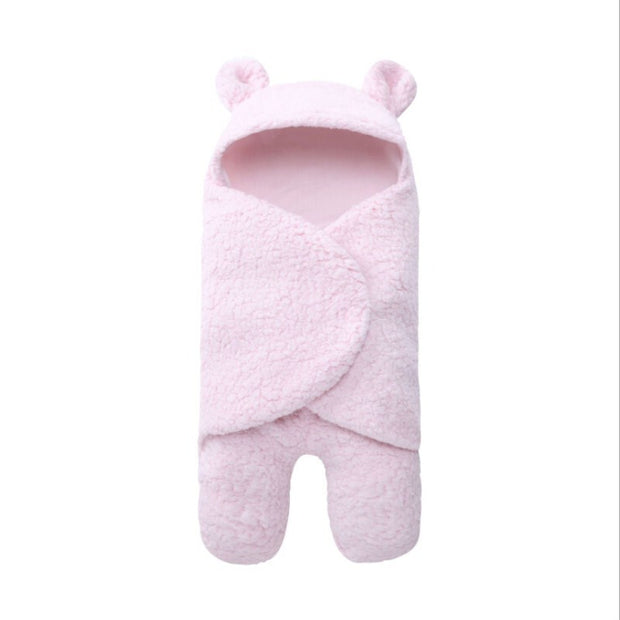 Baby Sleeping Bag Envelope for Newborn Baby Winter Swaddle Blanket - Color: PinkA, style: 61CMX31CM