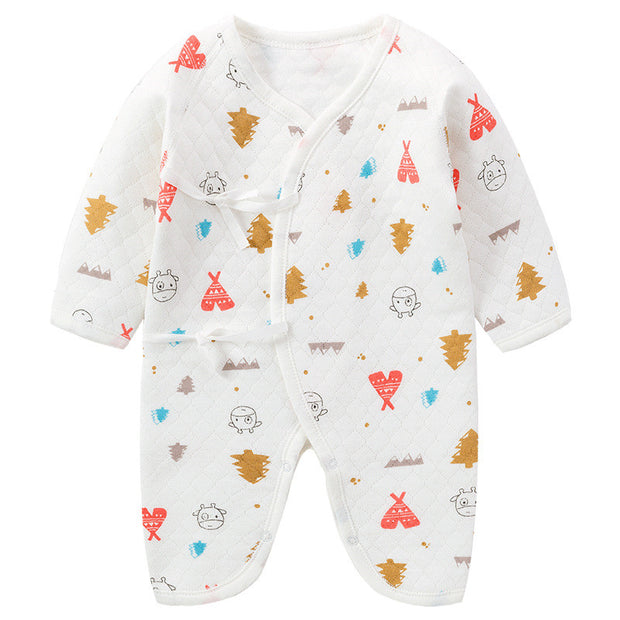 Color: 22 estilos, Tamaño: 66 cm - Prenda de una pieza para recién nacido Ropa acolchada de algodón de primavera Bolsa de ropa de clase A Traje de pedo