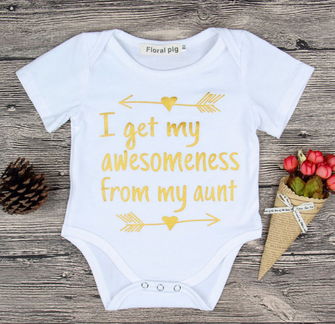 Color: White10, Size: 100cm - 2021 Newborn Baby Clothes Funny 1st Birthday Daddy Letter White Short Sleeve Baby Bodysuits Tiny Cotton Baby Clothes Onesie (China)