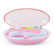Color: Pink2 - Pulidor de uñas eléctrico multifuncional antiarañazos para bebés