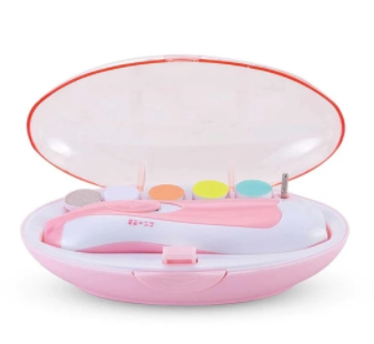 Farbe: Pink2 – Kratzfester multifunktionaler elektrischer Baby-Nagelpolierer