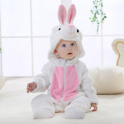 Color: White Rabbit, Appropriate Height: 0 to 6 - Baby Rompers Winter Autumn Clothes