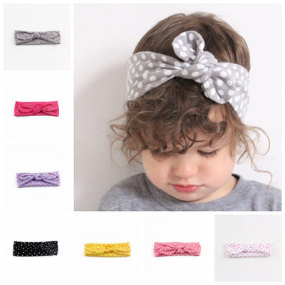Children hair with elastic cloth, rabbit ears, headband baby hair belt spot wholesale