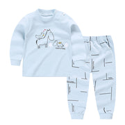 Color: 07style, Child size: 110cm - Autumn And Winter Pajamas, Baby Autumn Clothes, Long Trousers, Girls' Home Clothes, Long Sleeves