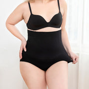 Color: Black, Size: XXXL - New Silicone Design Breathable High-Waisted Shaping Panties