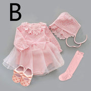 Stil: B, Größe: GRÖSSE 66 – Neugeborenes Kleid Baby Baby Prinzessin Kleid