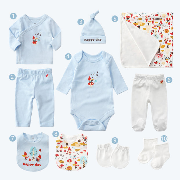 Ten-piece Set Of Maternal And Child Supplies Full Moon Baby Gifts