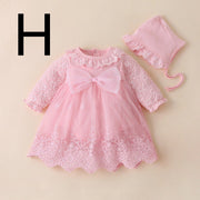 estilo: H, Tamaño: TAMAÑO 80 - Vestido recién nacido Vestido de princesa para bebé