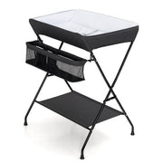 Baby Storage Folding Diaper Changing Table-Black