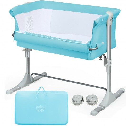 Travel Portable Baby Bed Side Sleeper  Bassinet Crib with Carrying Bag-Green - Color: Green