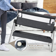 Portable Baby Bedside Sleeper with Adjustable Heights and Angle-Gray - Color: Gray