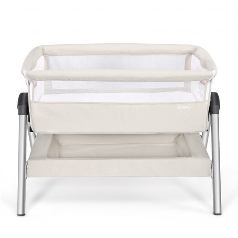 Cama de noche portátil para bebé con altura ajustable y ángulo gris