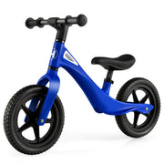 Kids Balance Bike with Rotatable Handlebar and Adjustable Seat Height-Blue