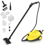 Steam Cleaner 1500W Multifunctional Steam Cleaner features an adjustable button,heating up in 6 mins for continuous steam about 30 mins