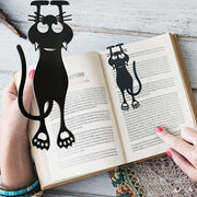 Marcapáginas de gato curioso, marcapáginas recortado, lindas patas de gato, localización de lectura, marcadores de gato en 3D, divertido marcador de gato para amantes de los libros, 3 uds.