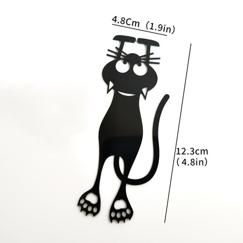 3 Stück neugierige Katzen-Lesezeichen, ausgeschnittene Lesezeichen, niedliche Katzenpfoten, lokalisieren den Lesefortschritt, Katzen-Lesezeichen, 3D-lustige Katzen-Lesezeichen für Buchliebhaber