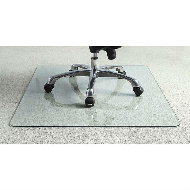 Alfombrilla para silla de vidrio templado resistente de 36 pulgadas