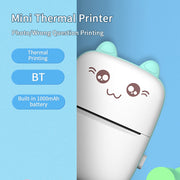 Mini Thermal  Printer Portable Wireless Bluetooth 200dpi Label Printer Memo Problem Printer 3 rolls colorful printer