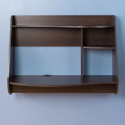 Moderner schwebender Schreibtisch zur Wandmontage in Espresso für Laptop oder Tablet