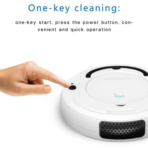 1800pa Multi-functional Intelligent  Sweeping  Robot Fully Automatic Rechargeable Vacuum Cleaner Machine Dry Wet Floor Sweeper Haze Grey