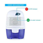 Portable Mini Dehumidifier With 500ml Water Tank Smart Home Officce Low Noise Air Dryer Desiccant Moisture Absorber EU plug