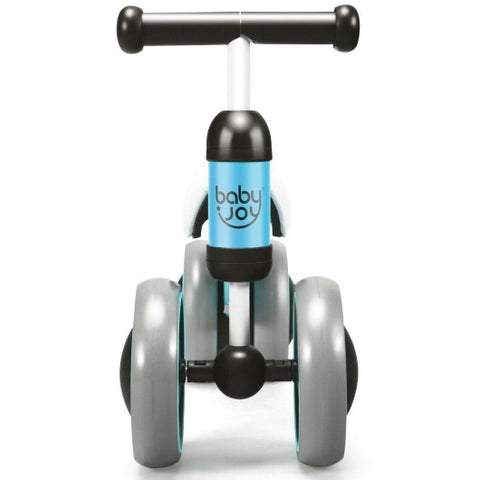 4 Wheels No-Pedal Baby Balance Bike-Blue - Color: Blue