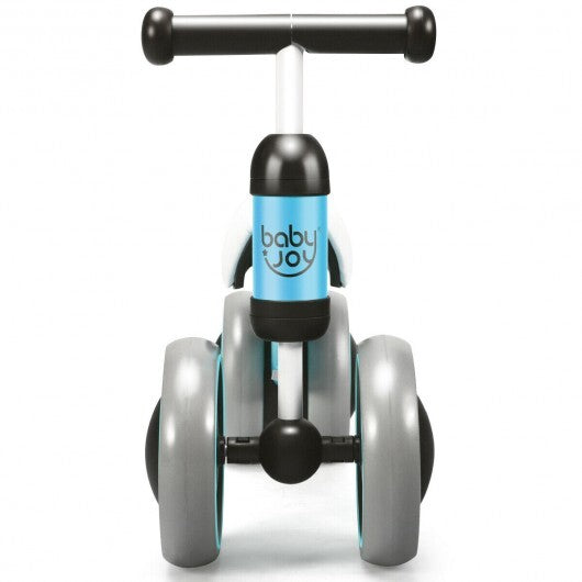 Baby-Laufrad mit 4 Rädern, ohne Pedale, Blau – Farbe: Blau