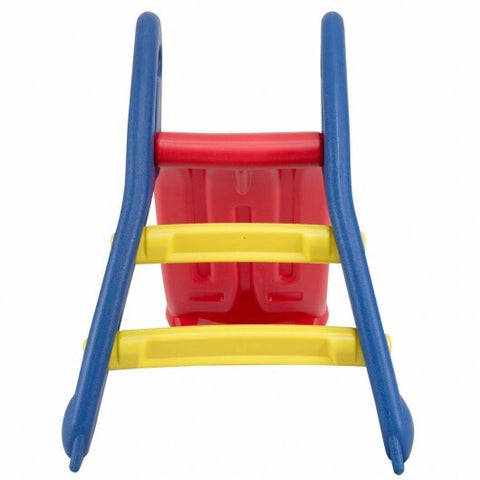 Tobogán de plástico plegable para niños de 2 escalones - Color: Rojo