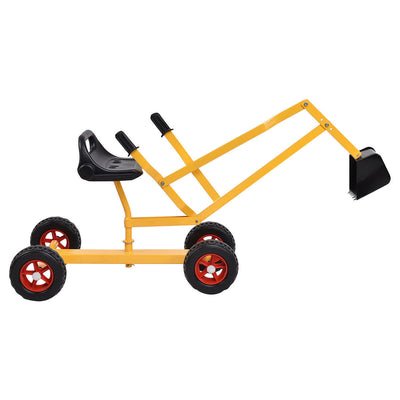 Robuster 4-Rad-Sandbagger zum Aufsitzen für Kinder – Farbe: Gelb