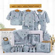 Regalo de luna llena para bebé, ropa para bebé, caja de regalo para recién nacido, conjunto de 18 piezas, ropa para bebé recién nacido, algodón peinado
